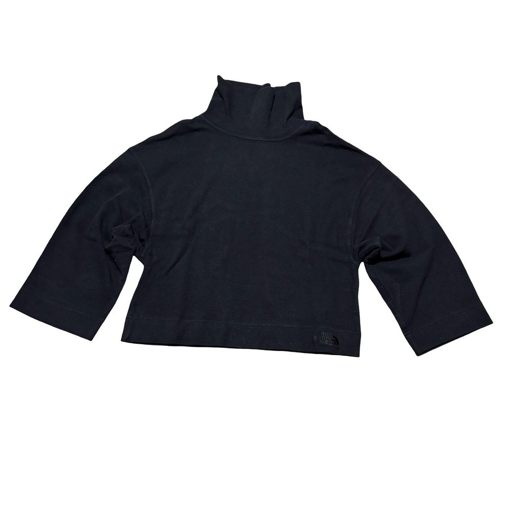 The North Face Women's Cropped Sweatshirt 3/4 Sleeve Black Size XS 18 x 20